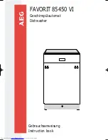 Предварительный просмотр 1 страницы AEG FAVORIT 85450 VI Instruction Book