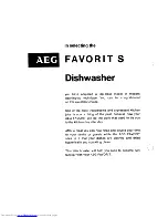 Preview for 2 page of AEG Favorit S Operating Instructions Manual