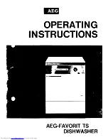 Предварительный просмотр 1 страницы AEG Favorit TS Operating Instructions Manual