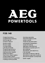 AEG FDS 140 Original Instructions Manual preview