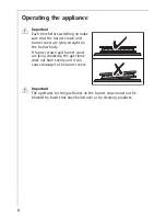 Preview for 8 page of AEG FM6300G-AN Installation And Operating Instructions Manual