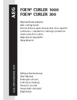 AEG FOEN CURLER 1000 User Manual preview