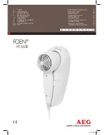 AEG FOEN HT 5608 Instruction Manual preview