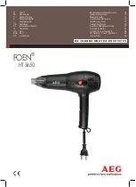 AEG FOEN HT 5650 Instruction Manual preview