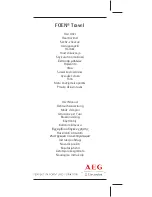 AEG FOEN Travel User Manual preview