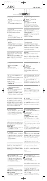 Preview for 1 page of AEG FT 4904 Manual