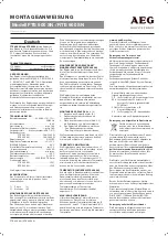 Preview for 1 page of AEG FTE 900 SN Mounting Instructions