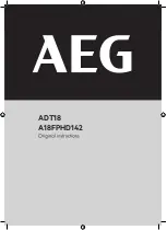 AEG FUSION A18FPHD142 Manual preview