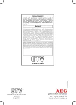 Preview for 68 page of AEG FW 5645 Instruction Manual