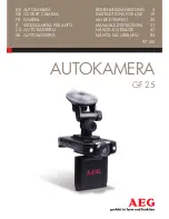 AEG GF 25 Instructions For Use Manual preview