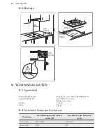 Предварительный просмотр 42 страницы AEG HE604060XB User Manual