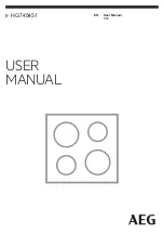 Preview for 1 page of AEG HG745451 User Manual