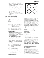 Предварительный просмотр 11 страницы AEG HK634150XB User Manual