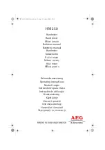 AEG HM 250 Operating Instructions Manual preview
