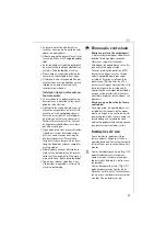 Preview for 21 page of AEG HM 310 Assistent Operating Instructions Manual