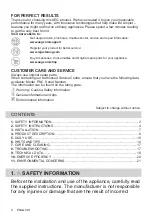 Preview for 2 page of AEG IAE84421XB User Manual