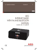 Предварительный просмотр 1 страницы AEG IR 4468 BT Instruction Manual