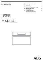 Preview for 1 page of AEG KBK994519M User Manual