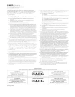 Preview for 47 page of AEG KD91405M User Manual