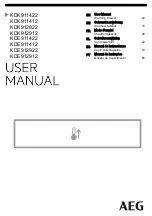 Preview for 1 page of AEG KDE911412 User Manual