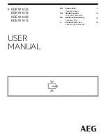 Preview for 1 page of AEG KDE911413 User Manual