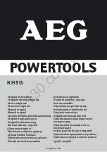 Preview for 2 page of AEG KH5G Original Instructions Manual