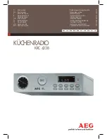 AEG KRC 4338 Instruction Manual preview