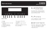 Preview for 1 page of AEG KS8404721M Brief Instructions