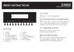 Preview for 1 page of AEG KT8403101M Brief Instructions