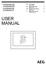 Preview for 1 page of AEG KWE884520M User Manual