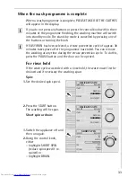 Предварительный просмотр 33 страницы AEG LAVALOGIC 1600 User Information