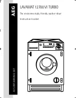 AEG LAVAMAT 12700 VI TURBO Instruction Booklet preview