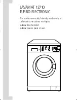 Preview for 1 page of AEG LAVAMAT 12710 Instruction Booklet