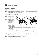 Предварительный просмотр 25 страницы AEG LAVAMAT 12820 Operating Instructions Manual