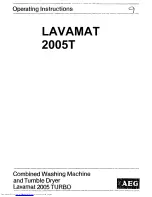 Preview for 1 page of AEG LAVAMAT 2005T Operating Instructions Manual