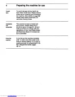 Preview for 4 page of AEG LAVAMAT 2005T Operating Instructions Manual