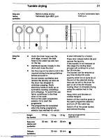 Preview for 21 page of AEG LAVAMAT 2005T Operating Instructions Manual