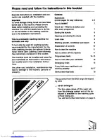 Предварительный просмотр 2 страницы AEG Lavamat 541 electronic Operating Instructions Manual