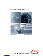 Предварительный просмотр 1 страницы AEG LAVAMAT 60840 L User Manual