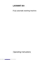 Предварительный просмотр 1 страницы AEG LAVAMAT 661 Operating Instructions Manual