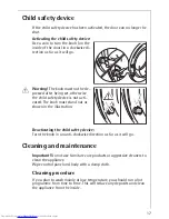 Предварительный просмотр 17 страницы AEG LAVAMAT 74825 User Information