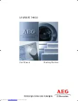 AEG LAVAMAT 74950 User Manual предпросмотр