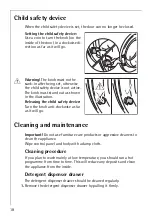 Предварительный просмотр 18 страницы AEG LAVAMAT 75805 User Information