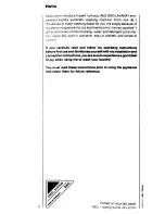 Preview for 2 page of AEG LAVAMAT 935 i Operating Instructions Manual