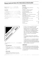 Preview for 2 page of AEG Lavamat 971 sensortronic Operating Instructions Manual