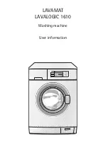 AEG LAVAMAT LAVALOGIC 1610 User Information preview