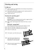 Предварительный просмотр 26 страницы AEG LAVAMAT W 1000 Operating Instructions Manual