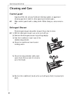 Предварительный просмотр 26 страницы AEG LAVAMAT W 1250 ELECTRONIC User Information