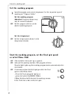 Предварительный просмотр 22 страницы AEG LAVAMAT W 88 Operating Instructions Manual