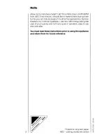 Preview for 2 page of AEG LAVATHERM 310 Operating Instructions Manual